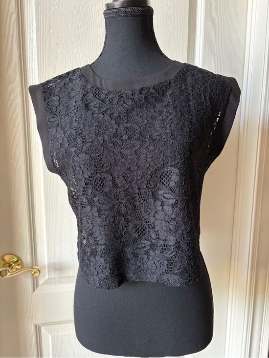 BCBGeneration Tops - BCBG Black Lace Sleeveless Top